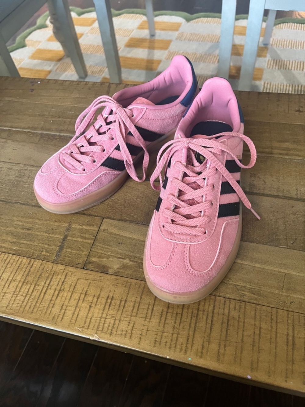 Adidas Pink Suede Low-Top Sneakers for Women